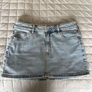 PacSun Light Blue Denim Mini Skirt
